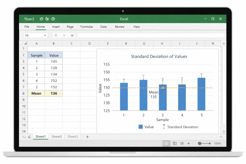 How to Create a Standard Deviation Graph in Excel