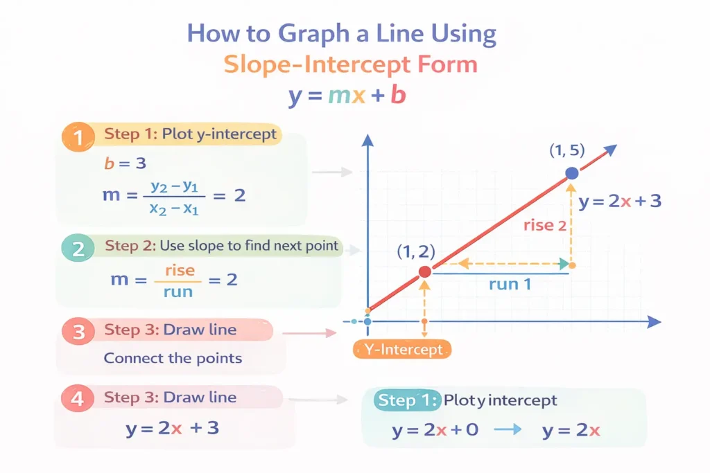 How to Graph Slope-Intercept Form