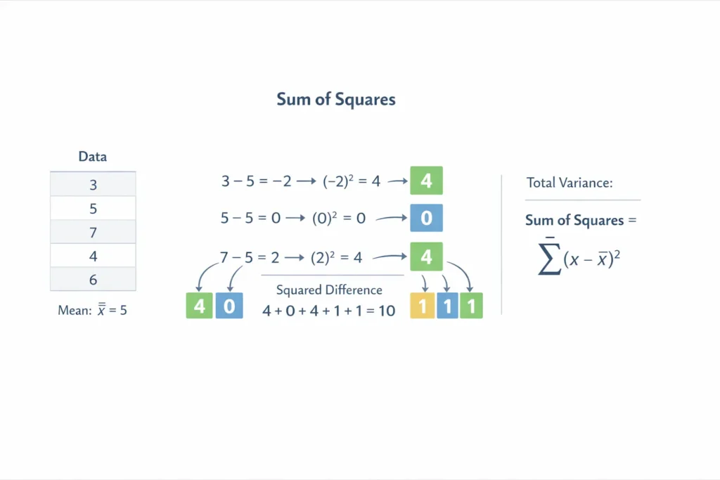 Sum of Squares Explained Formula Calculation and Examples