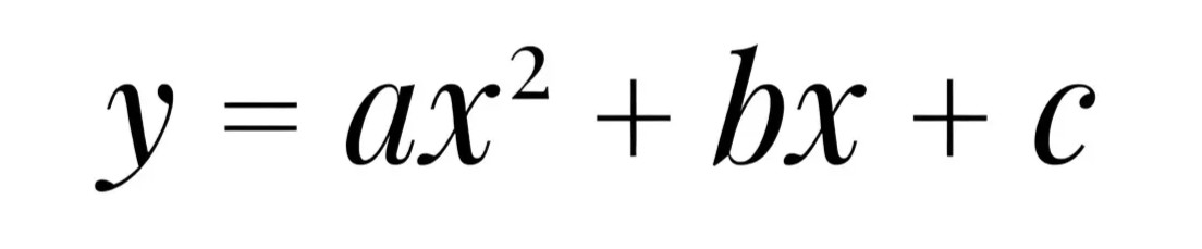 Quadratic Regression Formula