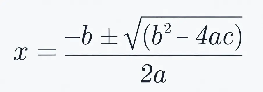 quadratic formula