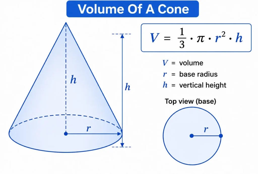 Volume of a cone Calculator